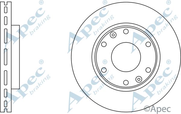 APEC BRAKING Jarrulevy DSK2786